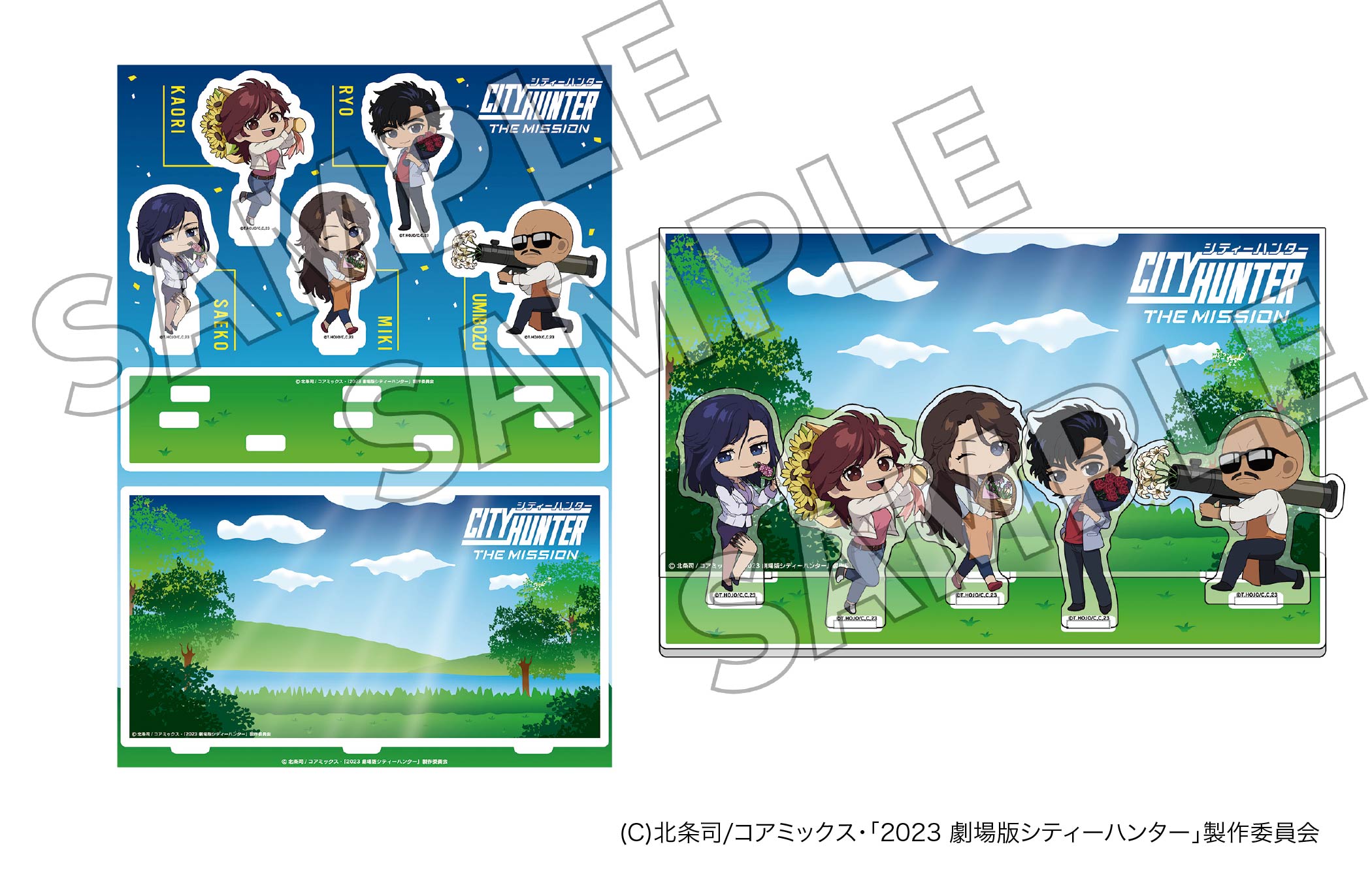 ニジゲンノモリ×『劇場版シティーハンター　天使の涙（エンジェルダスト）』アクリルジオラマ
