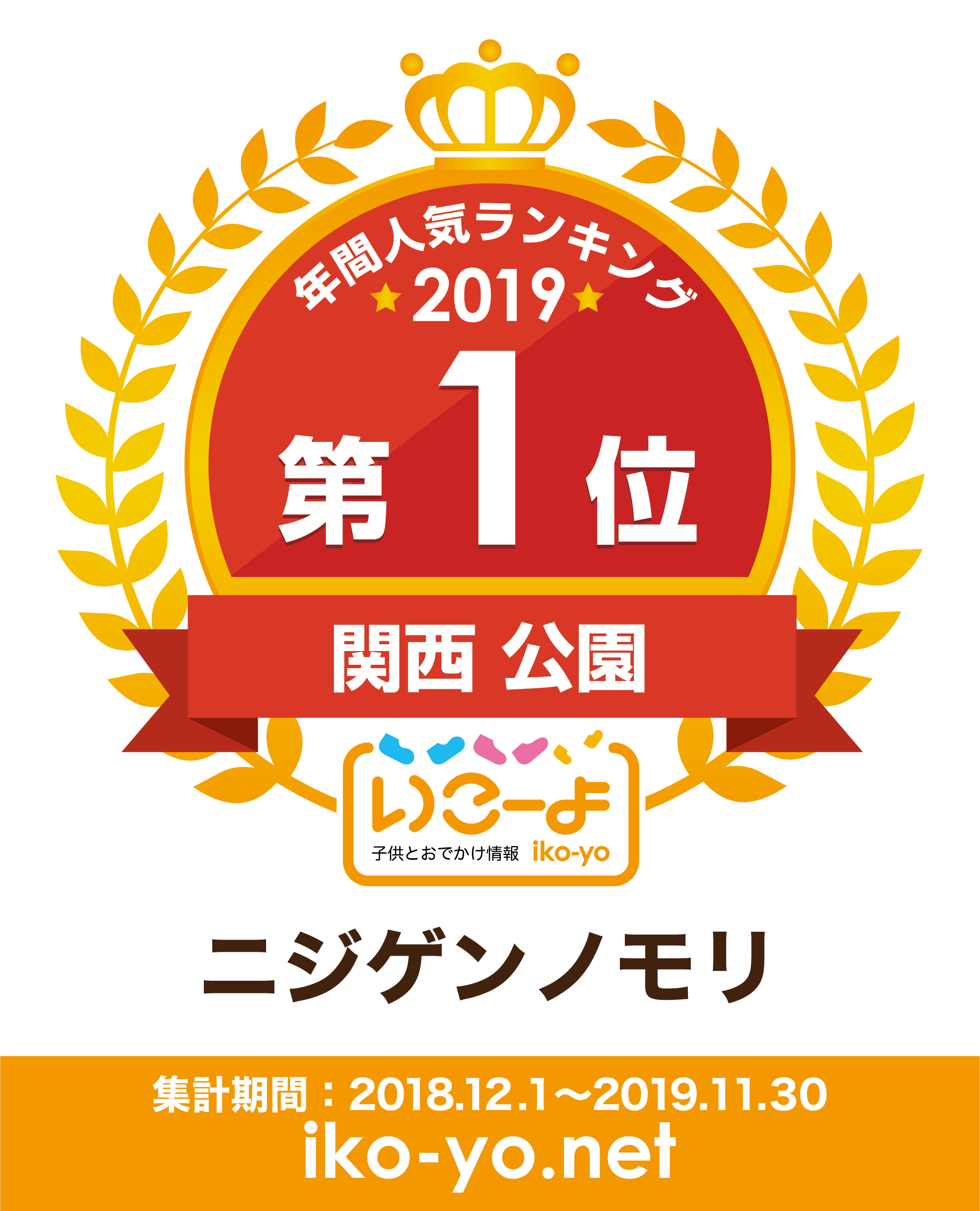 年間人気ランキング2019　第1位　関西 公園