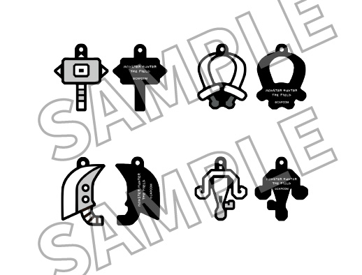 【モンスターハンター・ザ・フィールド】ラバーストラップ(ランダム 全4種)